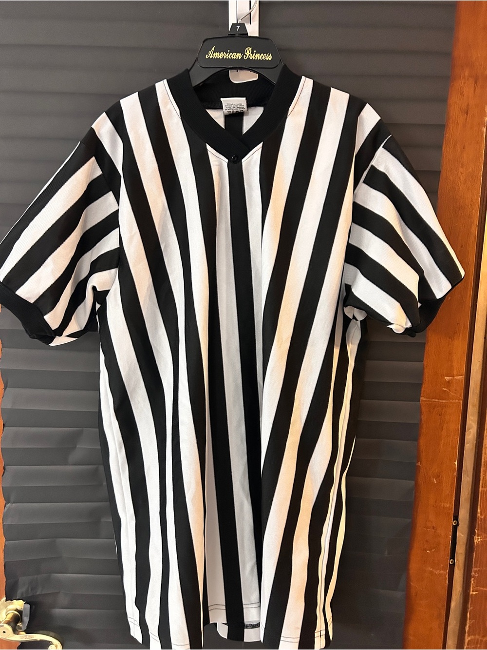 Black & White Striped Short-Sleeve Men's Shirt